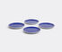 L'Objet 'Lapis' dessert plate, set of four Blue, Gold LOBJ15LAP705BLU