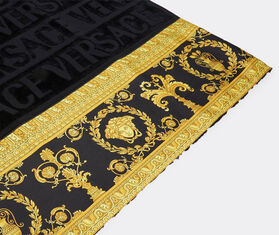Versace 'I Love Baroque' face towel, black BLACK VERS22FAC945BLK
