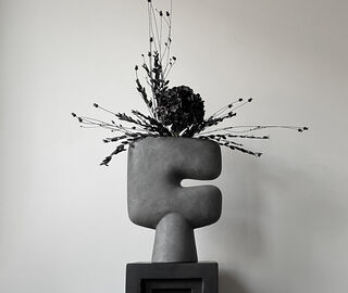101 Copenhagen 'Tribal' vase, dark grey GREY COPH22TRI587GRY