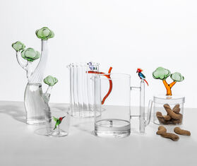 Ichendorf Milano 'Talking Trees' bottle, green and clear MULTICOLOUR ICMI26TAL802MUL