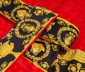Versace 'I Love Baroque' bathrobe, red RED VERS22BAT953RED
