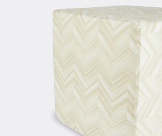 Missoni 'Layers Inlay' pouf cube, natural MULTICOLOUR MIHO23LAY976BEI