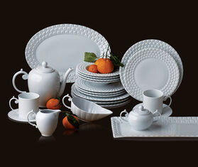 L'Objet 'Aegean' dinner plate, white WHITE LOBJ23AEG632WHI