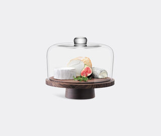 LSA International 'City' dome and walnut stand TRANSPARENT LSAI20CIT633TRA