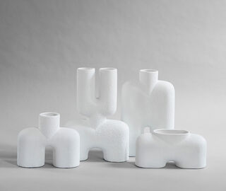 101 Copenhagen 'Cobra Uno' medium  vase, white WHITE COPH25COB324WHI