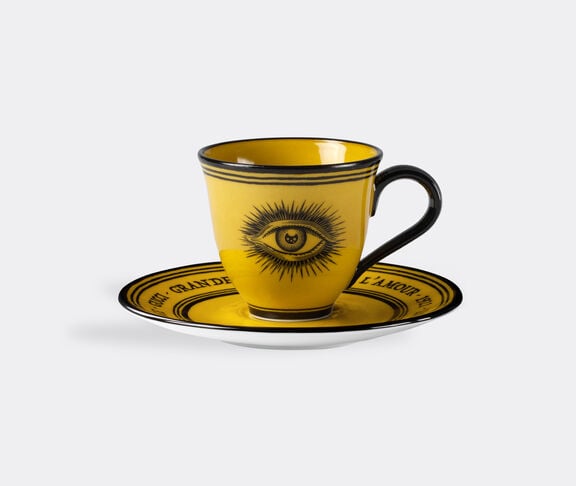 Gucci 'Star Eye' demitasse cup with saucer, set of two, yellow yellow ${masterID}