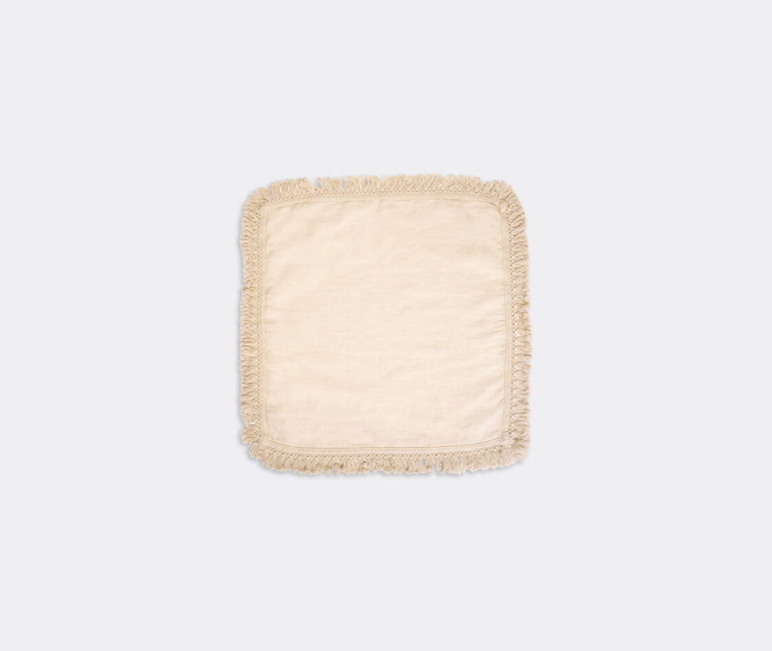 Once Milano Napkin With Fringes In Cream