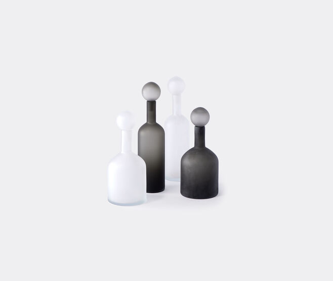 POLSPOTTEN 'Bubbles & Bottles' set of four, black and white BLACK POLS22BUB079BLK