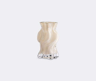 AYTM 'Vena' vase, medium, dark cream IVORY AYTM26VEN518WHI