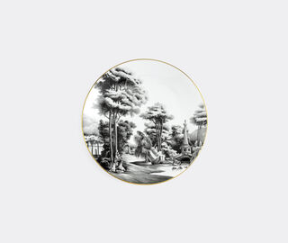 Simone Guidarelli Home 'Imperial Garden' dinner plate, black and white MULTICOLOUR SIMO26SOU655MUL