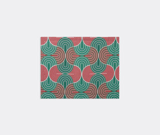 La DoubleJ 'Slinky Verde' tablemat, set of two GREEN LADJ22TAB627MUL