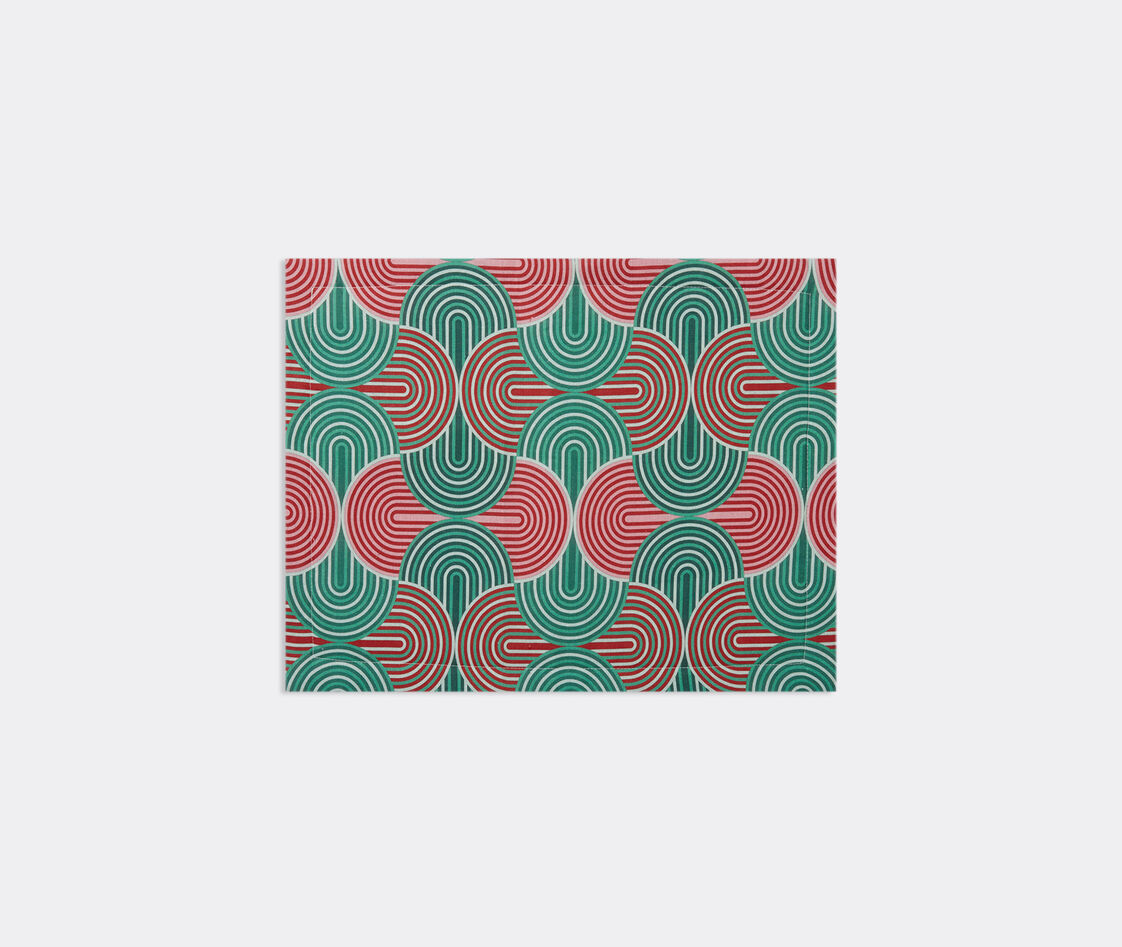 La Doublej Tablemat Set Of 2 (35x45) In Slinky Verde