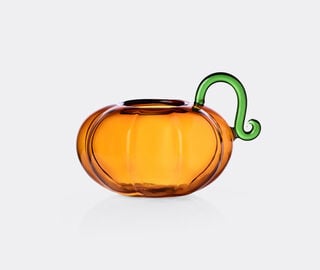Ichendorf Milano 'Trick or Treat' tealight holder, orange and green MULTICOLOUR ICMI26TRI104MUL