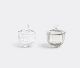 Lyngby Porcel&aelig;n Glass bonbonniere, small GREY LYPO15BON132GRY