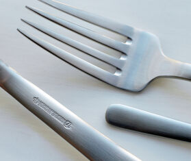 Kay Bojesen 'Grand Prix' cutlery travel set, matte steel SILVER KABO22GRA122SIL