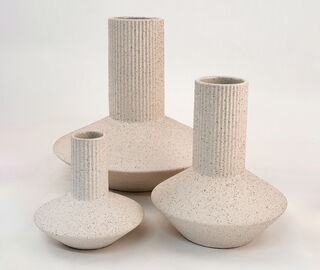 XLBoom 'Rome' vase, large, white WHITE XLBO24ROM103WHI