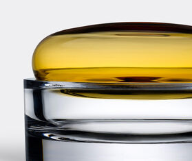 Nude 'Ecrin' lidded vessel, wide, amber AMBER NUDE20ECR760BEI