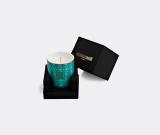 Roberto Cavalli Home 'Turquoise monogram' scented candle MULTICOLOUR RCHO23TUR502MUL