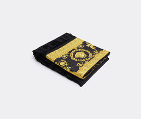 Versace 'I Love Baroque' face towel, black BLACK VERS22FAC945BLK