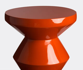POLSPOTTEN 'Zig Zag' stool, coral RED POLS22ZIG965RED