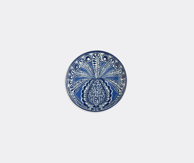 La DoubleJ 'Big Pineapple', side plate, set of two, blue BLUE LADJ25SID706MUL