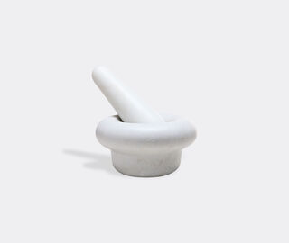 Tom Dixon 'Stone' pestle and mortar WHITE TODI22STO828WHI