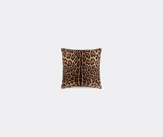 Dolce&amp;Gabbana Casa 'Leopardo' silk twill cushion, small MULTICOLOUR DGCA22SIL041MUL