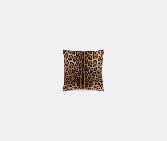 Dolce&Gabbana Casa 'Leopardo' silk twill cushion, small MULTICOLOUR DGCA22SIL041MUL