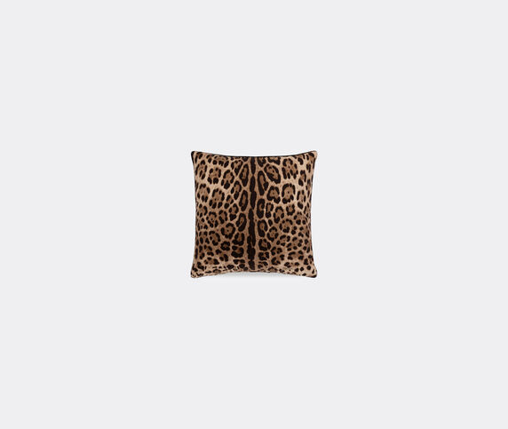 Dolce&Gabbana Casa 'Leopardo' silk twill cushion, small Multicolor DGCA22SIL041MUL