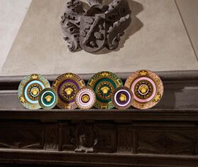 Rosenthal &#39;Versace Medusa&#39; service plate, marine MULTICOLOUR ROSE20VER630PUR