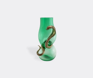 Vanessa Mitrani 'Cobra' vase, green and bronze GREEN VAMI23COB842GRN