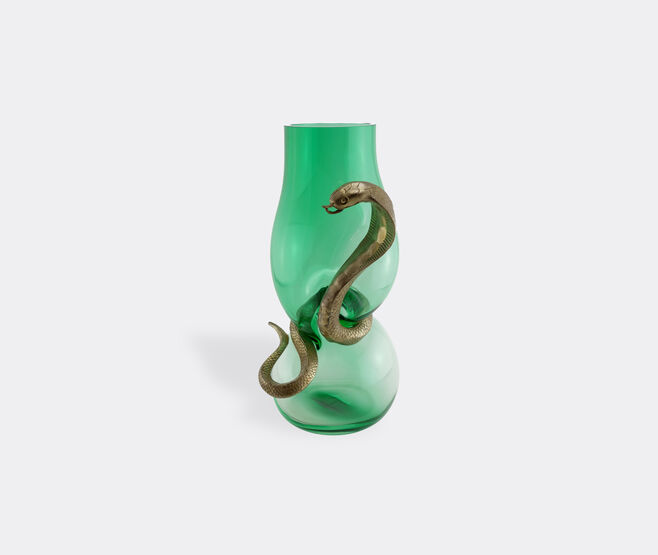 Vanessa Mitrani 'Cobra' vase, green and bronze GREEN VAMI23COB842GRN