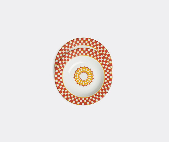 La DoubleJ 'Apollo' soup plate, set of two, multicolor MULTICOLOUR LADJ24APO427MUL