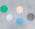 Valerie_objects 'Five Circles', pink and green Marble, green, pink, blue VAOB20FIV102MUL