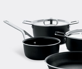 Alessi &#39;Pots&amp;Pans&#39;, set of six BLACK ALES21POT261BLK