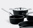 Alessi 'Pots&Pans', set of six black ALES21POT261BLK