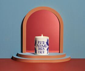 L&#39;Objet &#39;Burning Desire&#39; scented candle, white, blue and gold MULTICOLOUR LOBJ25RUA697MUL