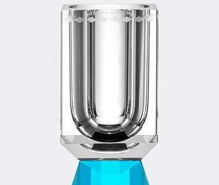 Reflections Copenhagen 'Ohio' vase, clear, azure and cobalt MULTICOLOUR REFL23OHI278MUL