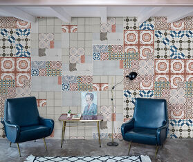 Wall&amp;dec&ograve; &#39;Tell Me Tiles Ts&#39; wallpaper MULTICOLOUR WADE20TEL396MUL