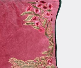 Les-Ottomans Embroidered velvet cushion, red MULTICOLOUR OTTO23EMB681MUL