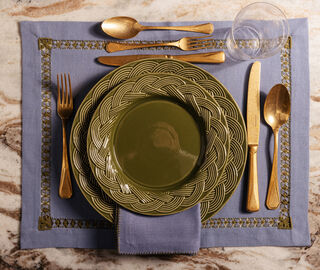 House of Capricorn 'Vime' dinner plate, green GREEN HOCA26VIM663GRN