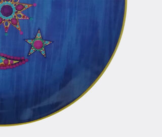 Les-Ottomans Plates, set of four, blue MULTICOLOUR OTTO20POR313MUL