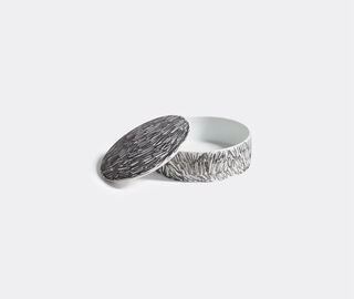 Cassina 'Post Scriptum' circle container, black WHITE CASS22POS034MUL