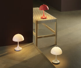 Louis Poulsen 'Panthella 160 V3' LED portable lamp, opal rose PINK LOPO24PAN366PIN