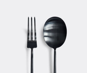 101 Copenhagen &#39;Kogei&#39; salad servers, black BLACK COPH24KOG659BLK