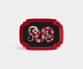 Gucci 'Kingsnake' chiselled metal tray, large RED GUCC18CHI414RED