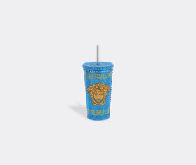 Versace 'Medusa' studded travel cup mug, Capri blu BLUE VERS22TRA365BLU
