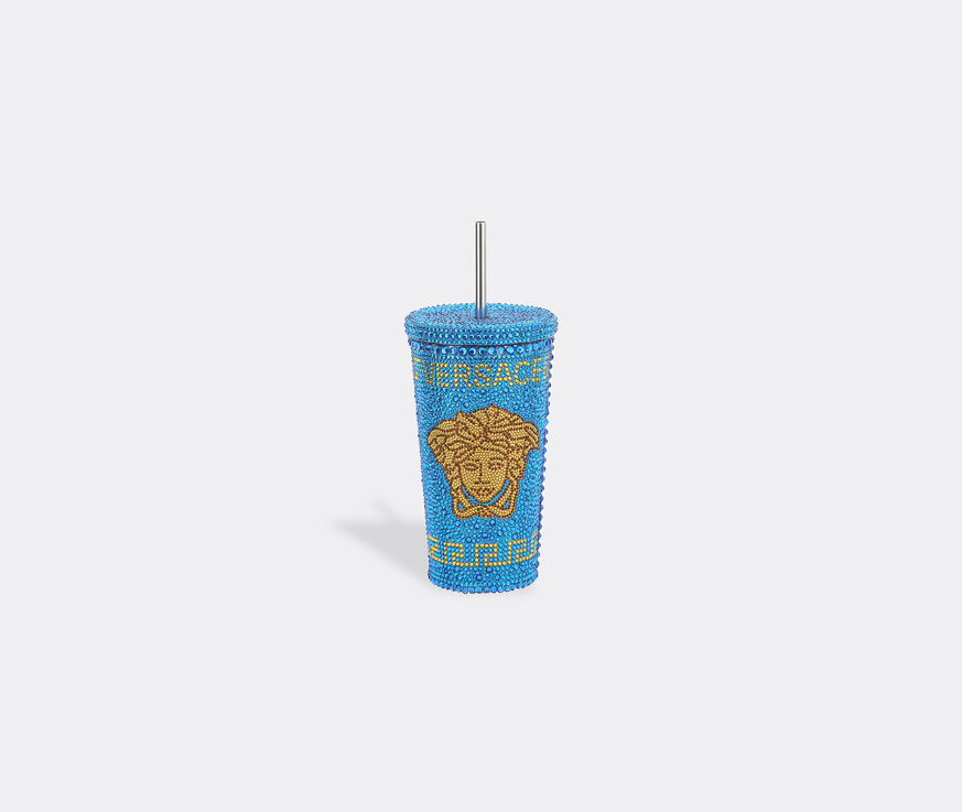 Versace 'Medusa' studded travel cup mug, Capri blu capri blue VERS22TRA365BLU