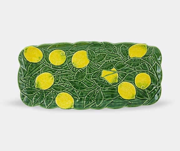 Bordallo Pinheiro 'Limao' rectangular platter, yellow and green undefined ${masterID}
