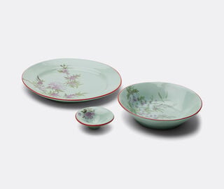 Pierre-Louis Mascia Floral bowl, violet and light blue LIGHT BLUE PLMA26BOW984LBL